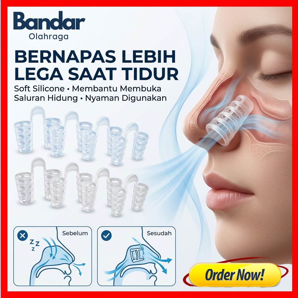 4 Pcs Alat Anti Dengkur Penghilang Ngorok Snore Stopper 4pcs Original