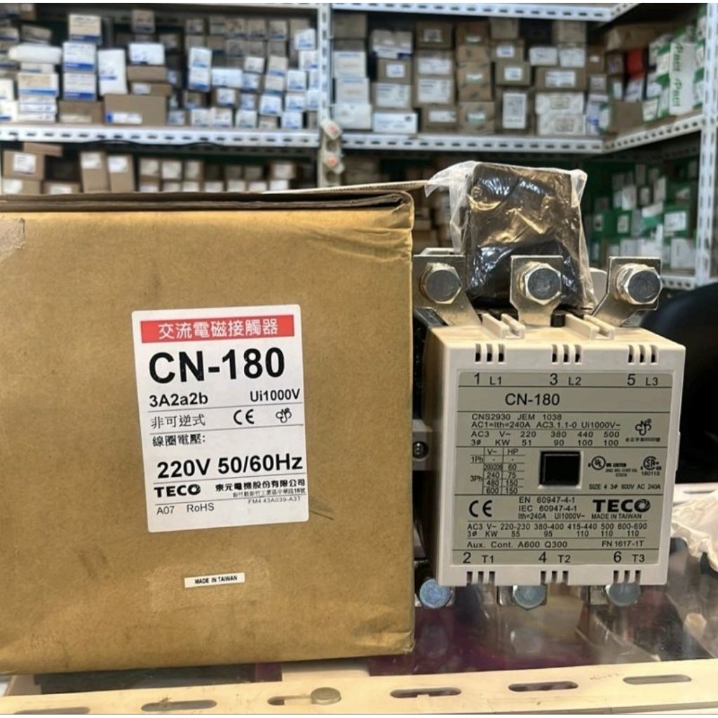 CONTAKTOR/KONTAKTOR TECO CN-180 220VAC