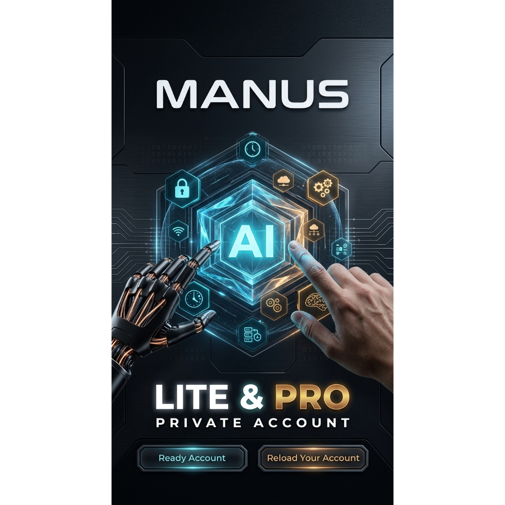 Manus AI LITE & PRO Akun Private Siap Pakai Autonomous Agent Kredit Credit Starter Basic Pro Premium