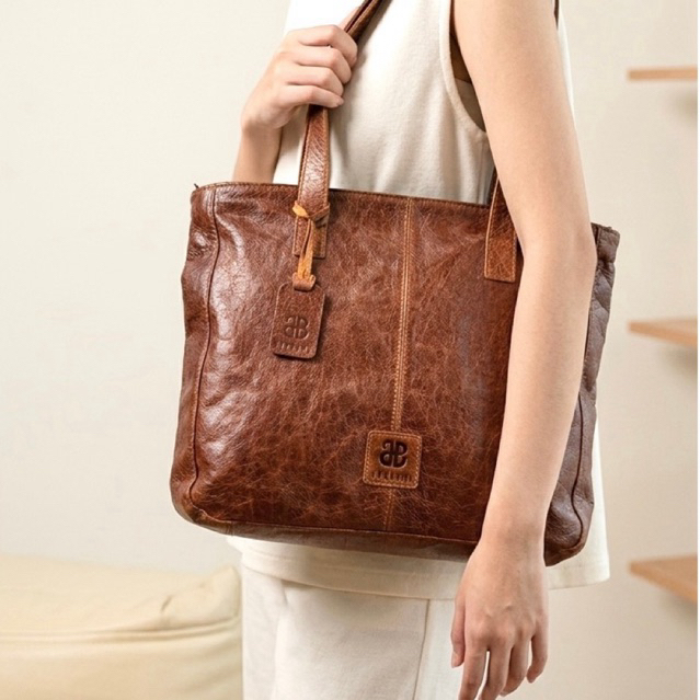Tas Kulit Wanita ABEKANI WH003 Tas Bahu Shoulder Bag Tote Bag Tas Kerja Wanita Kulit Sapi Asli