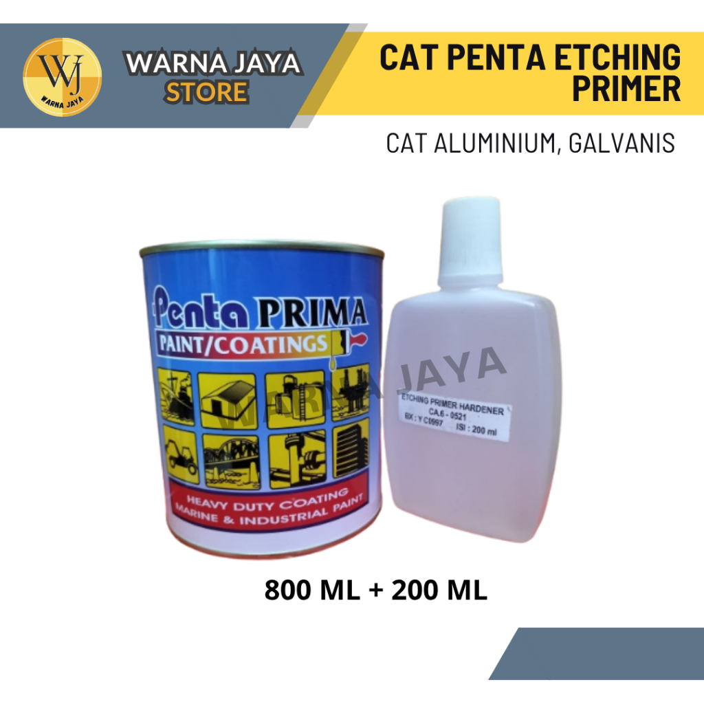 Cat Penta Etching Primer 1 Kg / Cat Dasar Galvanis / Aluminium Etching Primer