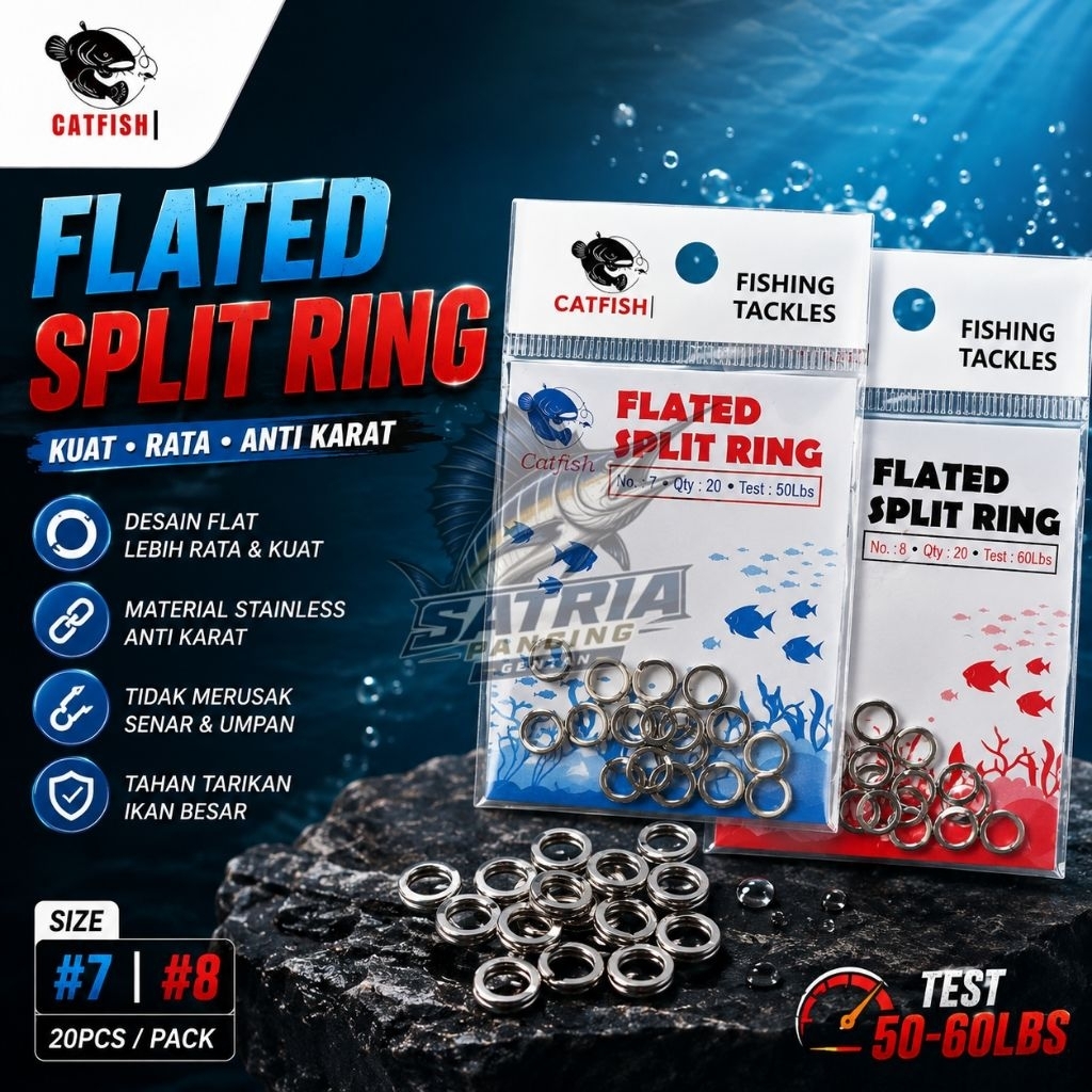 SPLIT RING / FLATED SPLIT RING CATFISH