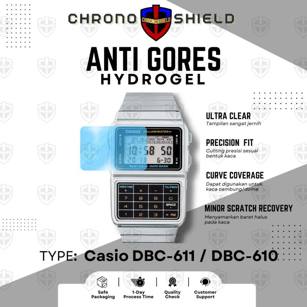 Anti Gores Hydrogel untuk Casio DBC611 DBC 611 DBC610