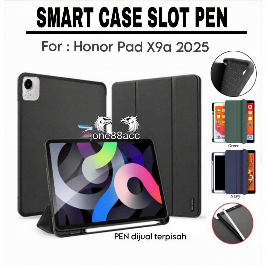 Smartcase slot pen Honor Pad X9a 2025 11.5"inch / Case Honor Pad X9a / casing Honor Pad X9a / softca