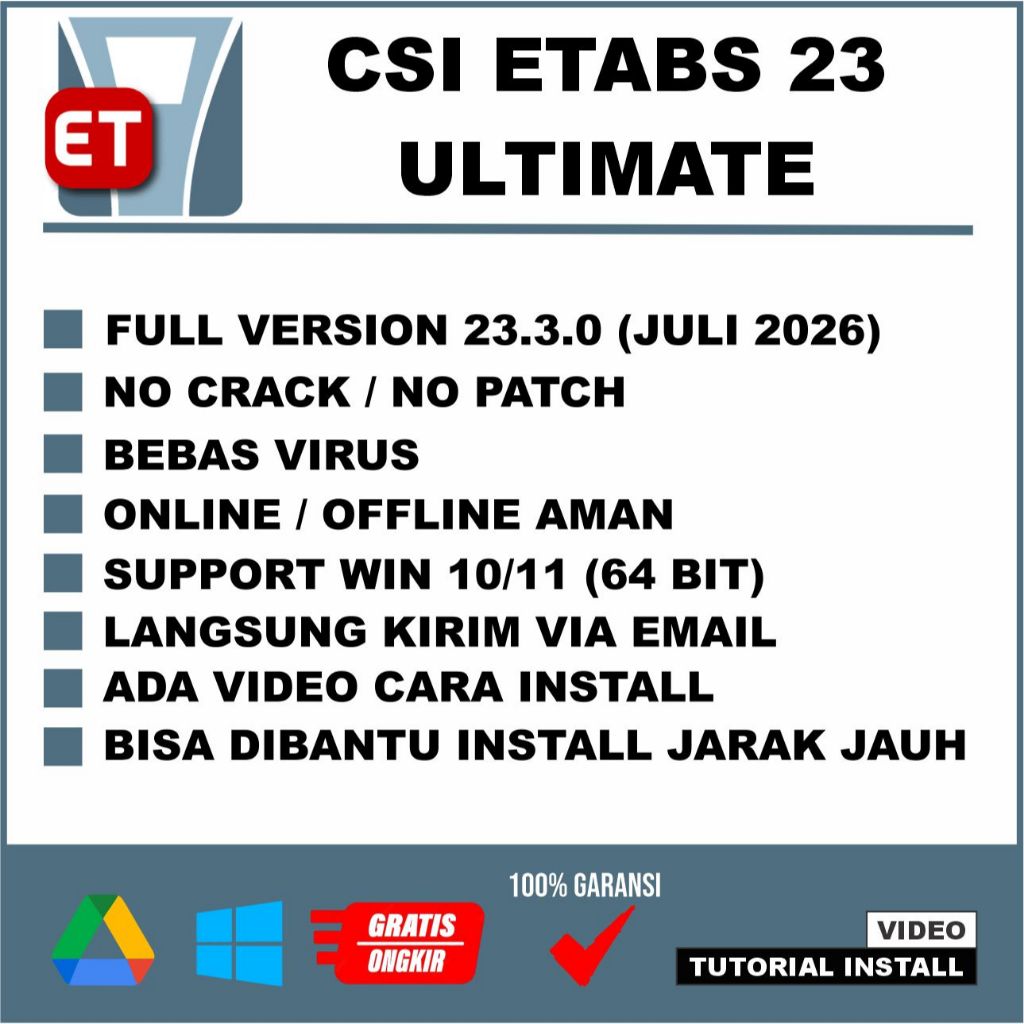 Etabs 23 Full Version 2026