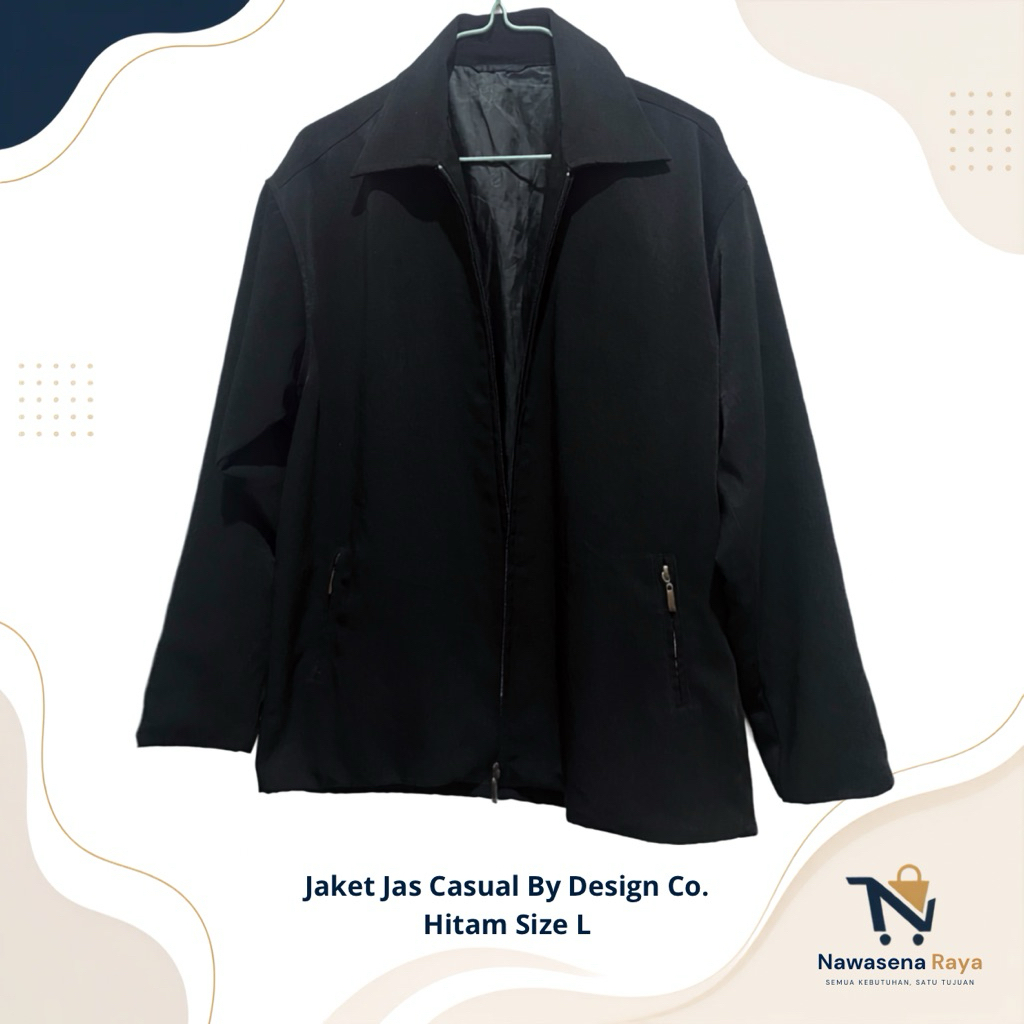PL - Jaket Jas Casual By Design Co. Hitam Size L