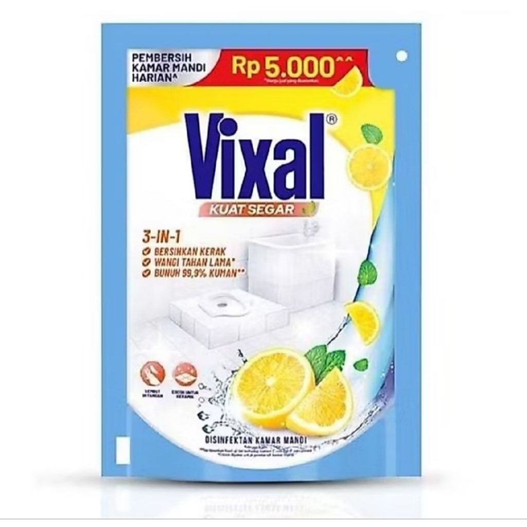 Vixal Kuat Segar Lemon Pembersih serbaguna 180ml refill