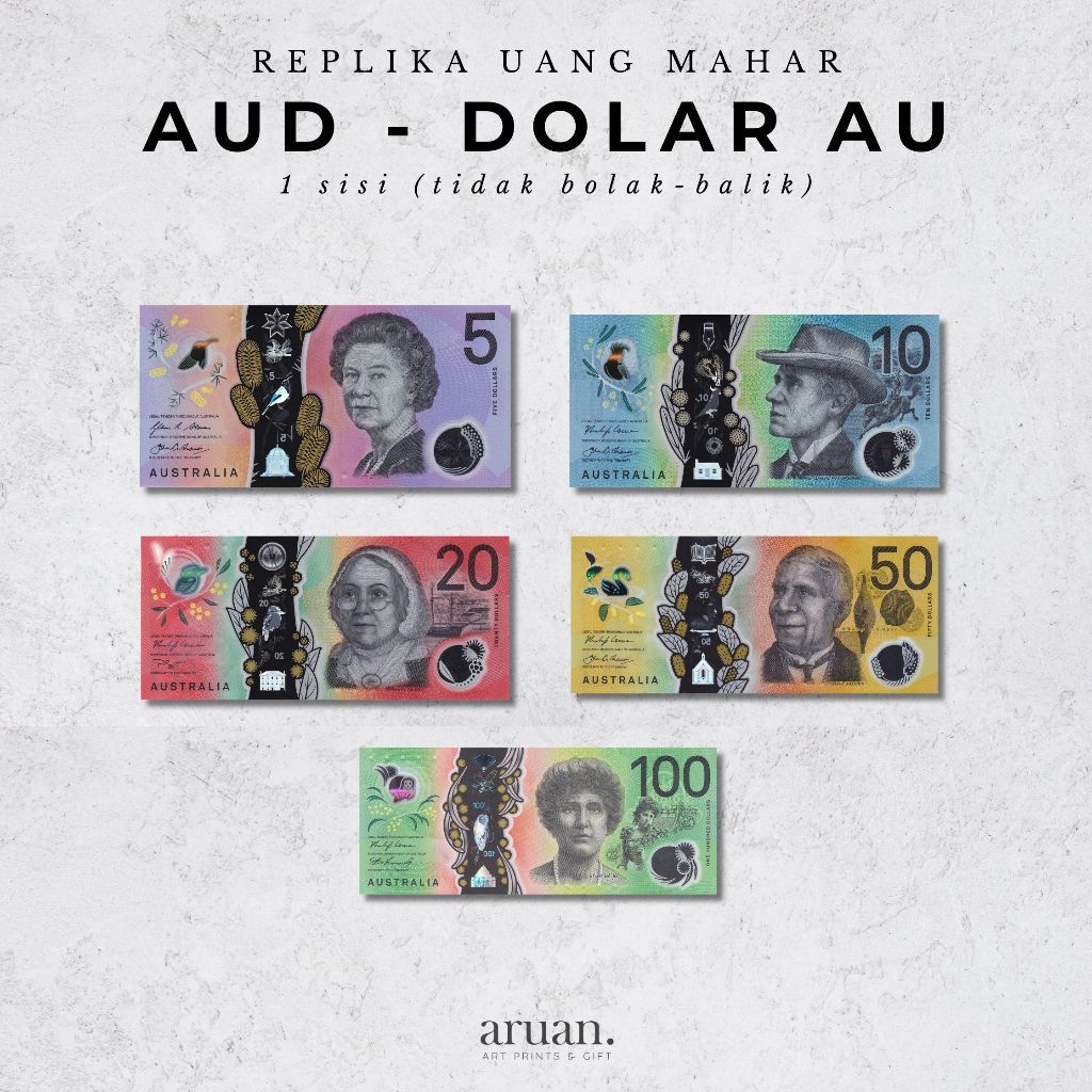 Replika Mahar Dollar Dolar Aus AUD Mainan