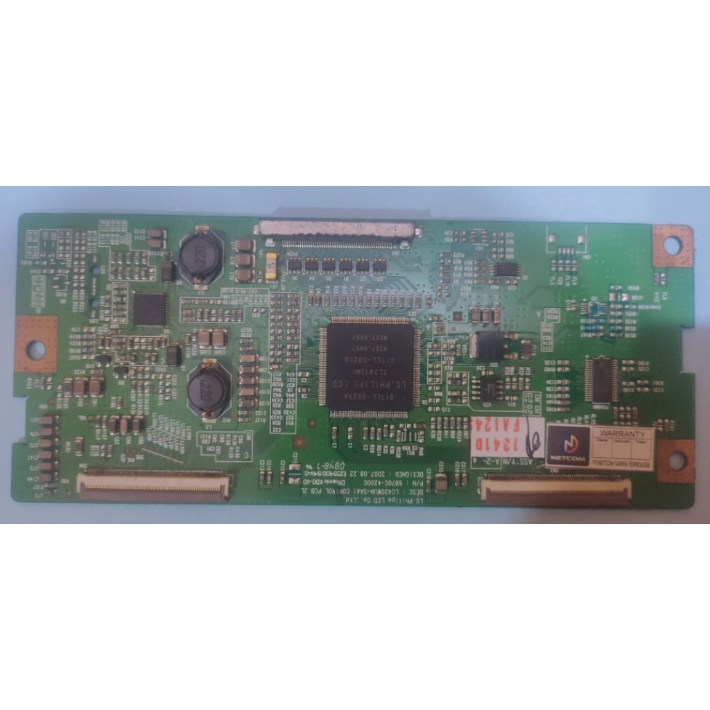 T-CON Board TV LCD LG 42 Inch LC420WUN-SAA1 Logic Board Bekas Original Garansi 3 Hari