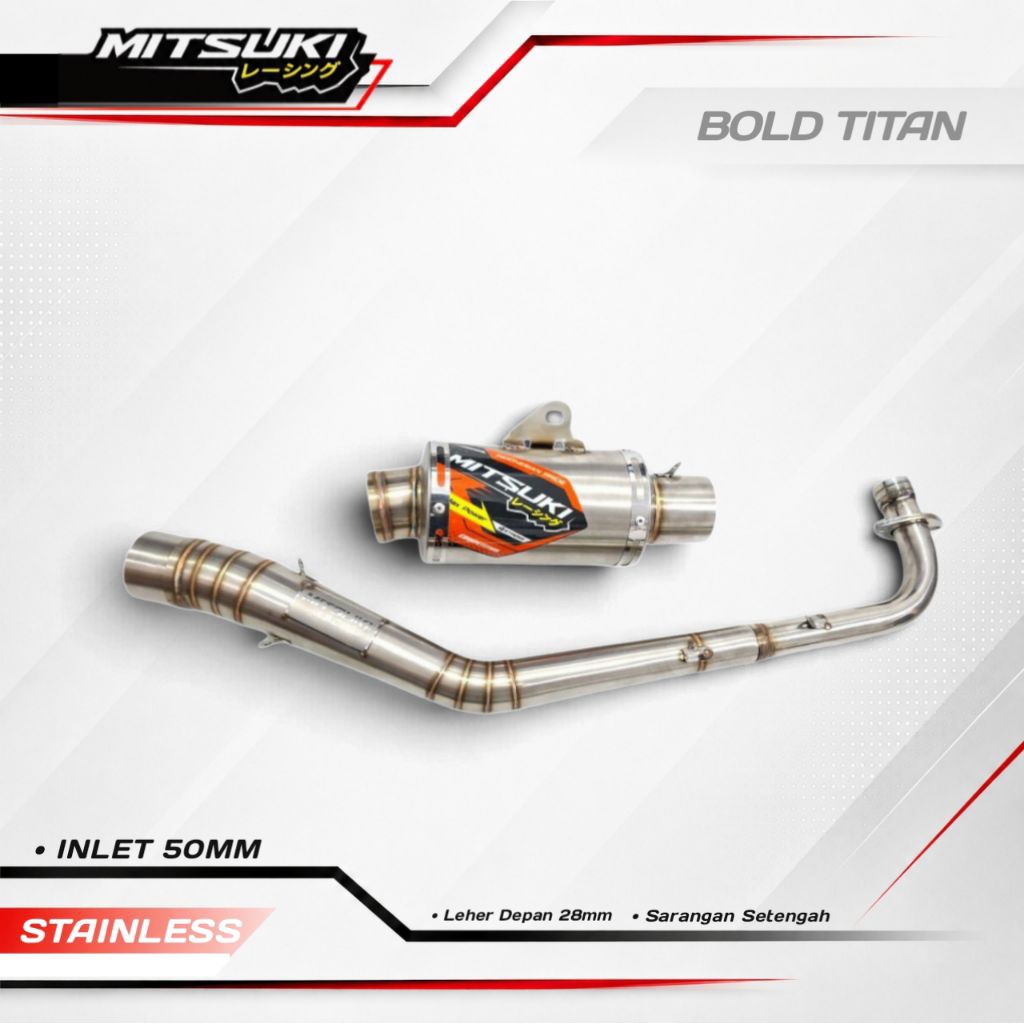 Knalpot GTX RBT Mitsuki Racing Bold titan
