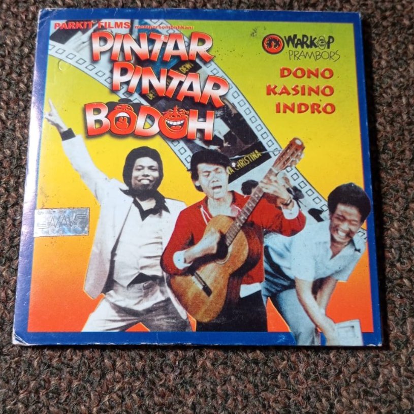 VCD Original Warkop DKI - Pintar Pintar Bodoh feat Dono Kasino Indro Nyanyian Kode Yang Baju merah j