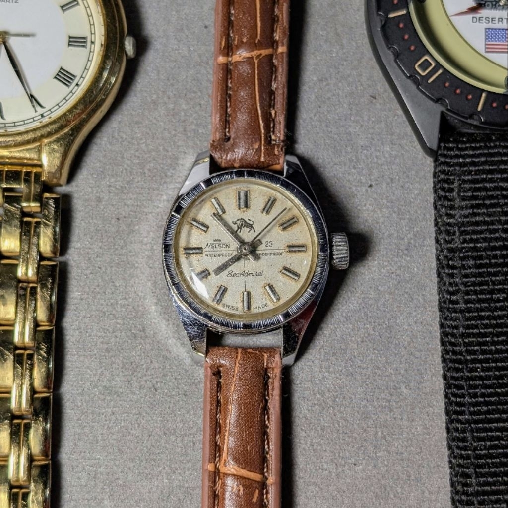 70’s NELSON SeaAdmiral Manual Winding Constructa Swiss Made