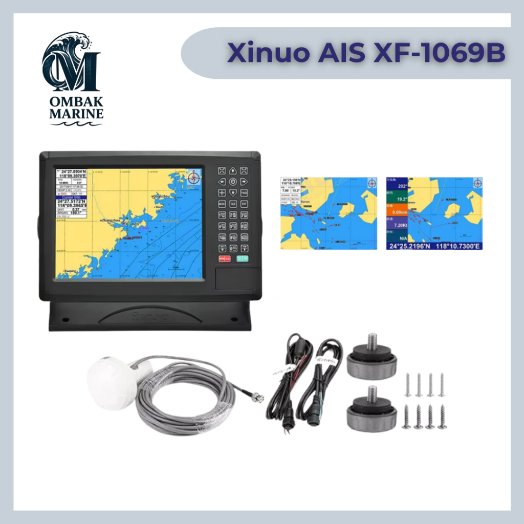 AIS CLASS B GPS MAP XINUO XF-1069B Original Garansi 1 Tahun / GPS MAP XINUO XF-1069B / AIS Class B