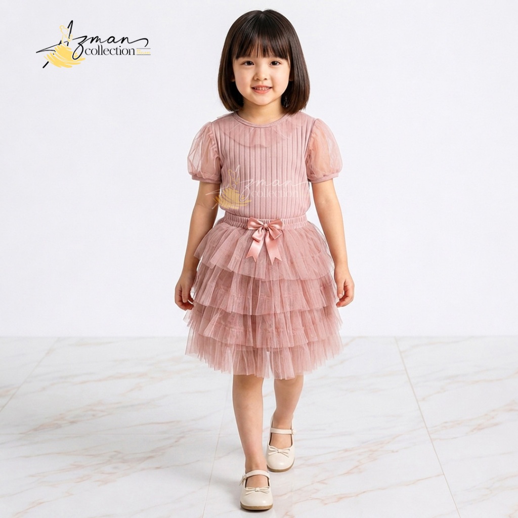 Setelan Rok Tutu Anak Perempuan Premium ALEXA