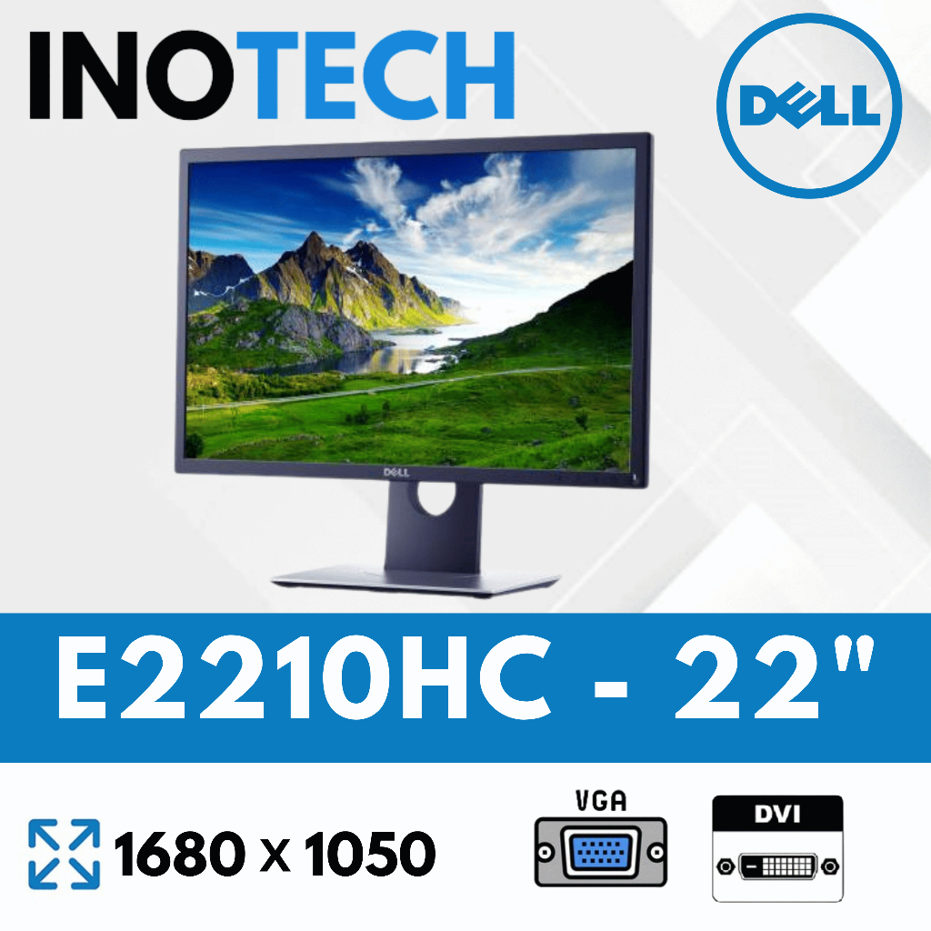 Monitor Dell E2210HC 21.5” FHD / WSXGA+ TN Panel | LED LCD Second Berkualitas