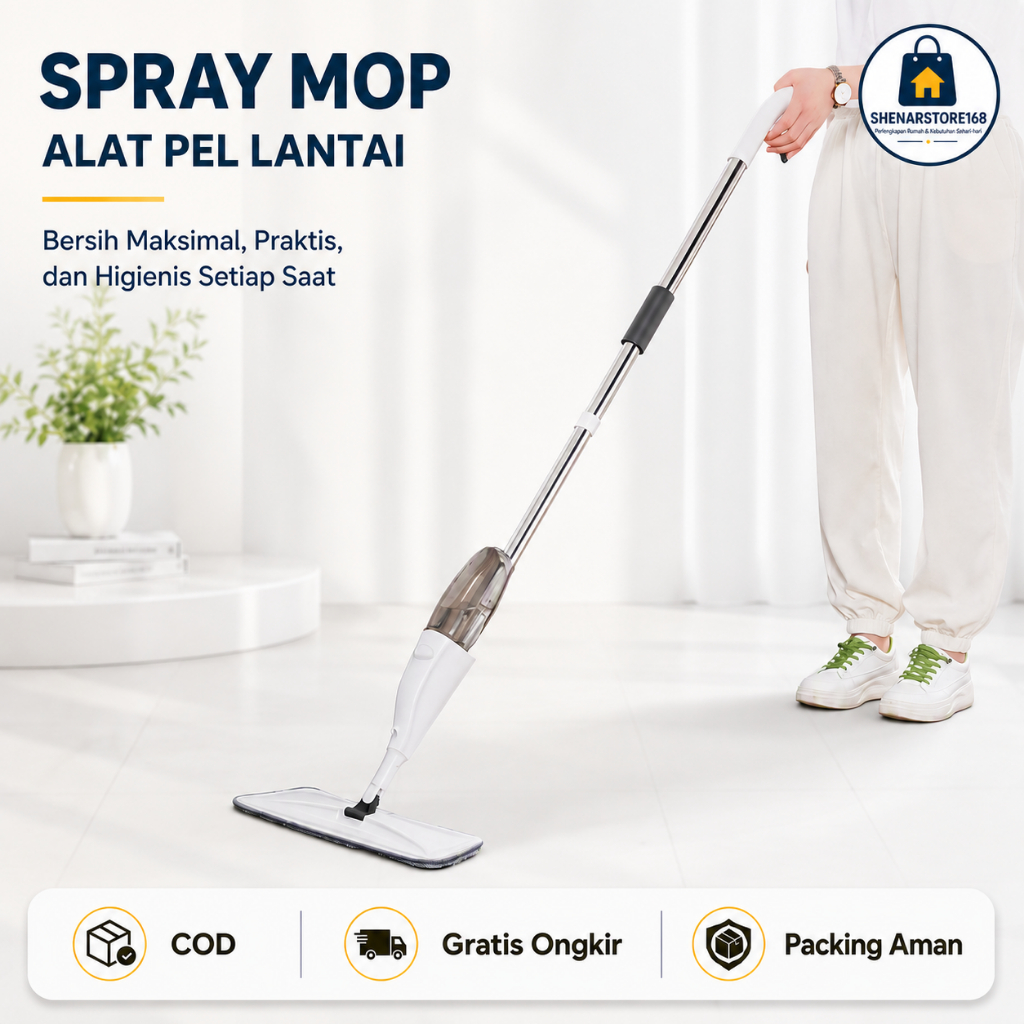 Alat Pel Lantai Praktis Spray Mop Ultra Mop Pel Lantai Super Mop Alat Pembersih Lantai Pel Pembersih