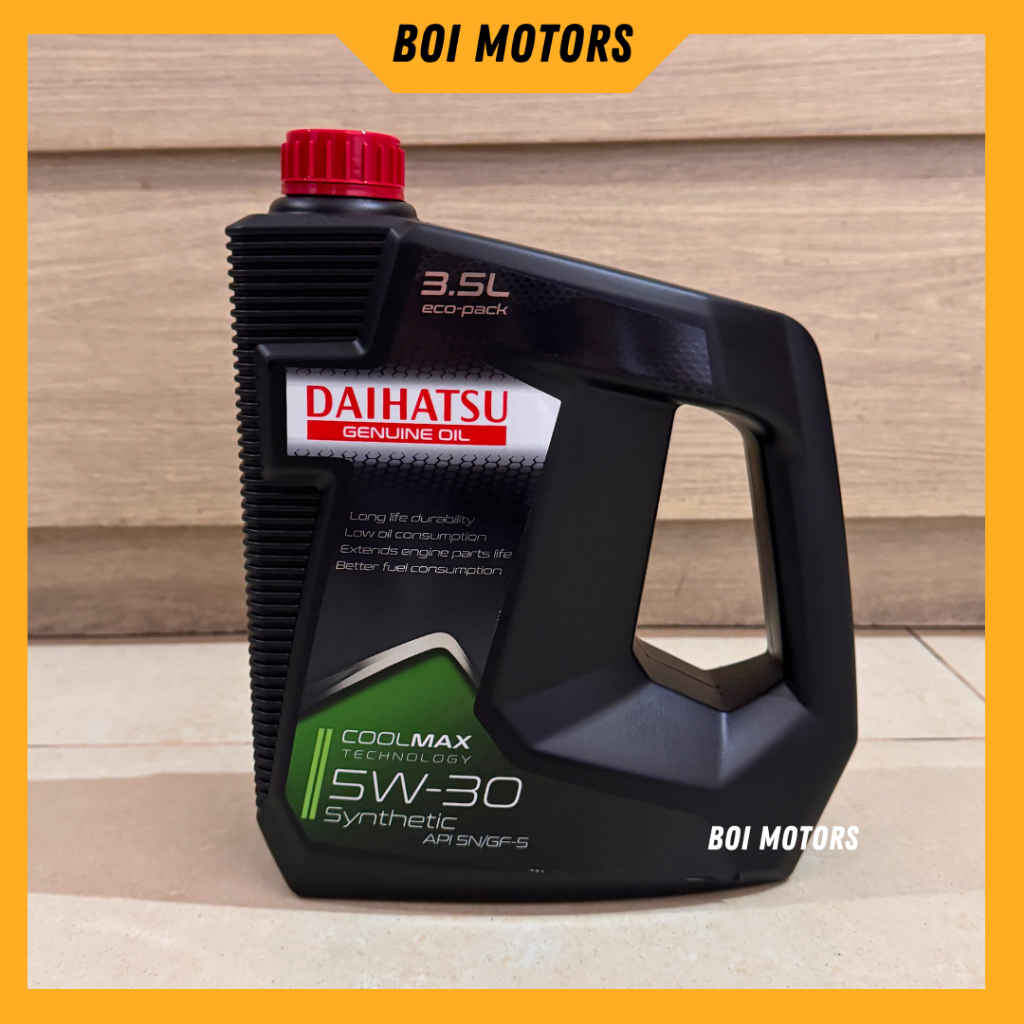 Daihatsu Genuine Oil 5W-30 API SN/GF-5 Synthetic 3.5L / Oli Mobil