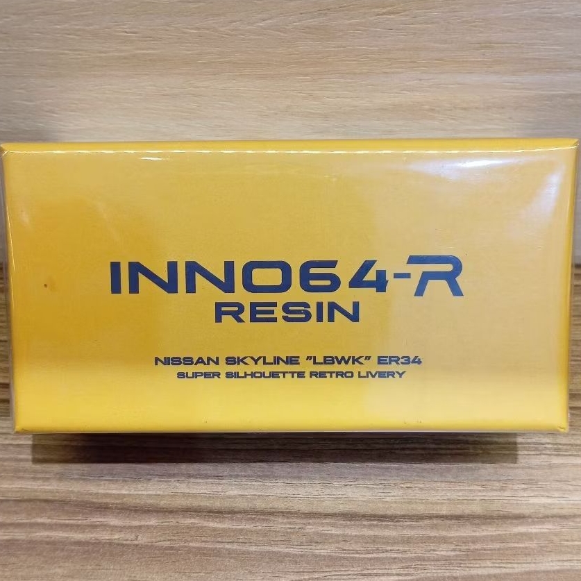 INNO64-R RESIN NISSAN SKYLINE LBWK ER34 SUPER SILHOUTTE RETRO LIVERY INNO 64