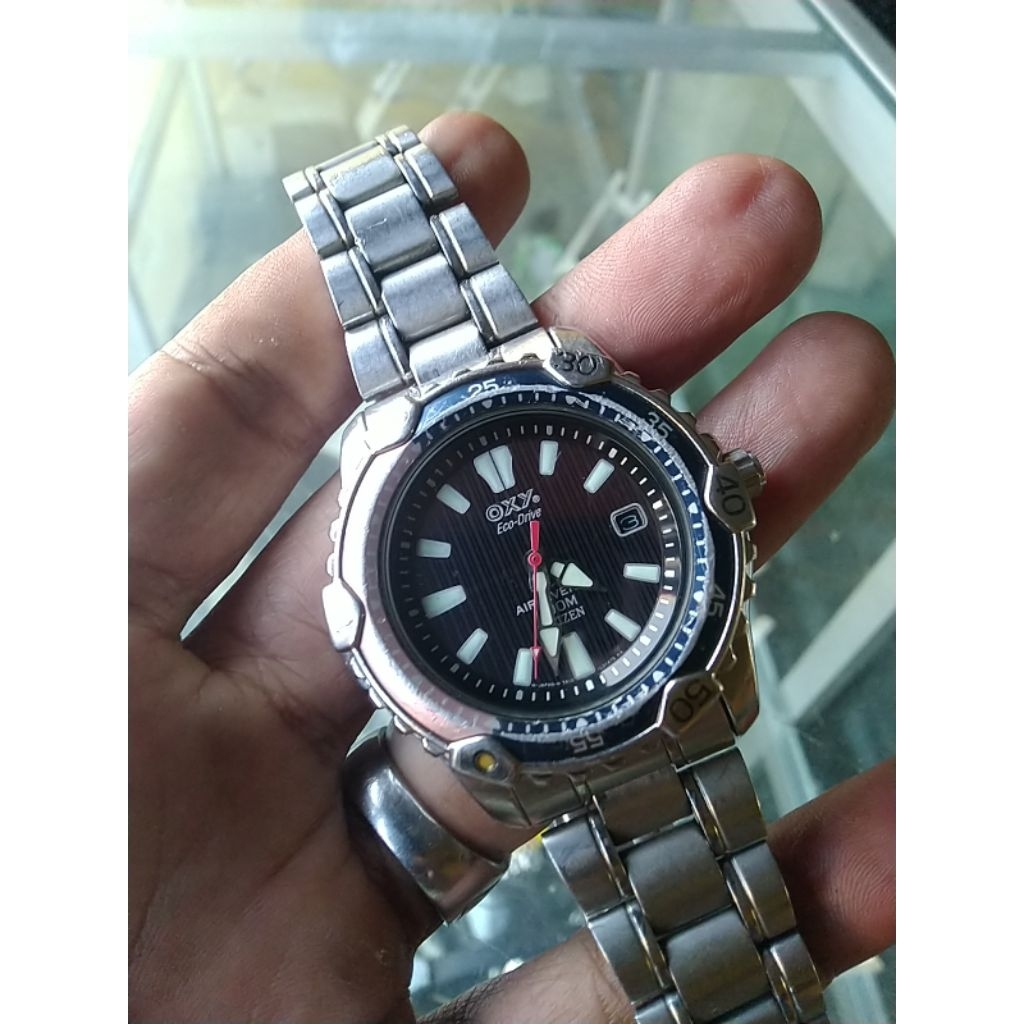 jam tangan diver citizen OXY eco Drive