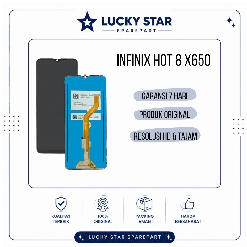 LCD TOUCHSCREEN INFINIX HOT 8 X650 ORIGINAL / LCD INFINIX HOT 8
