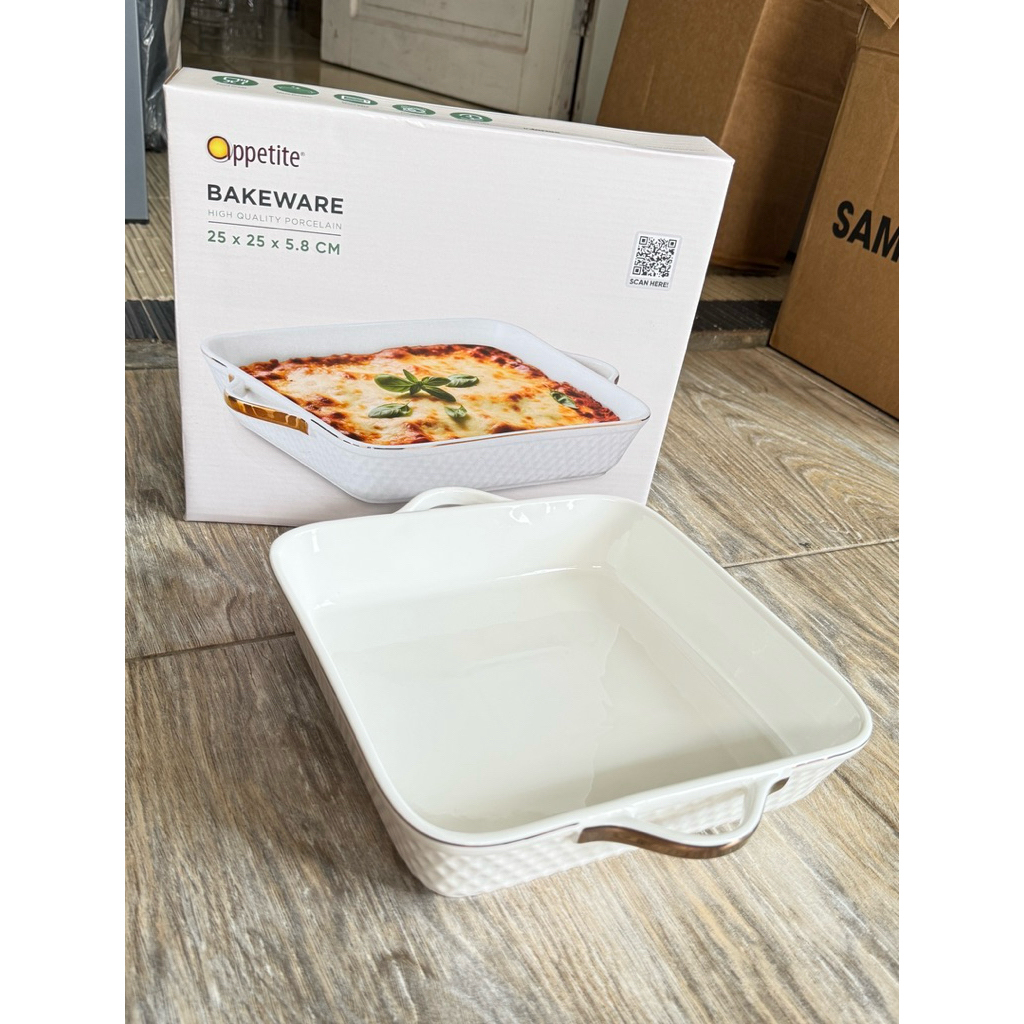 Appetite Serving set  Bakeware Casserole Dish / Loyang Keramik Pemanggang