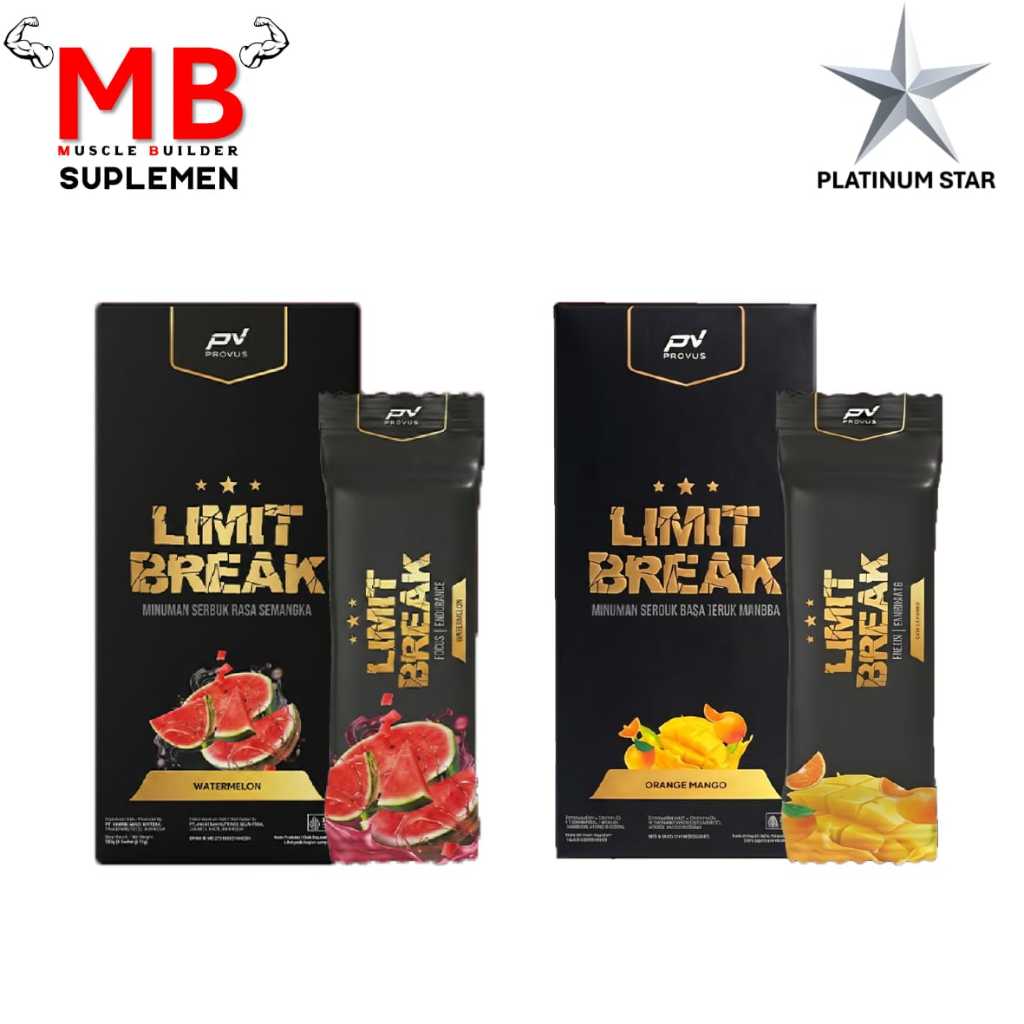 Limit Break Provus 1 sachet 15 grams The Curse C4 Ripped Original NO Xplode BSN Angel Dust Gold Stan