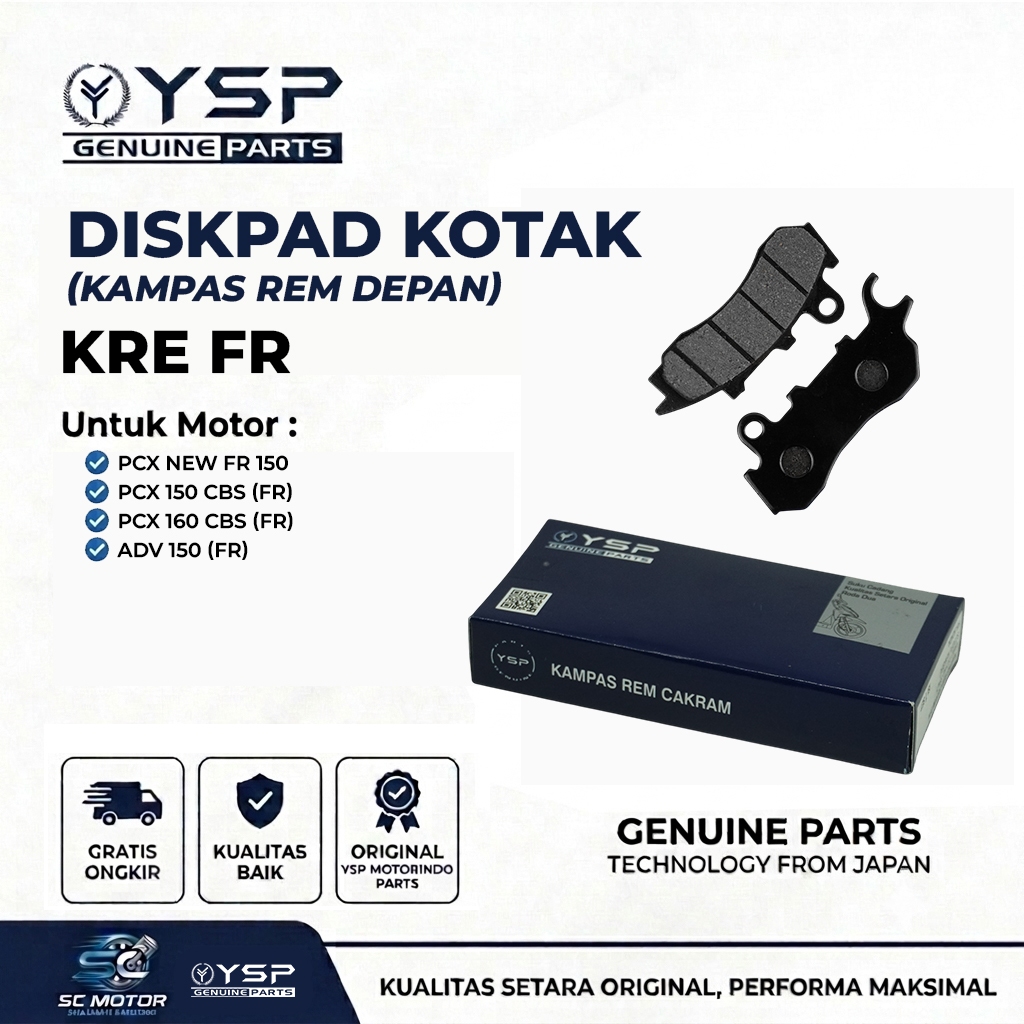 Dispad KOTAK DEPAN PCX NEW FR 150 KRE asli YSP FCC