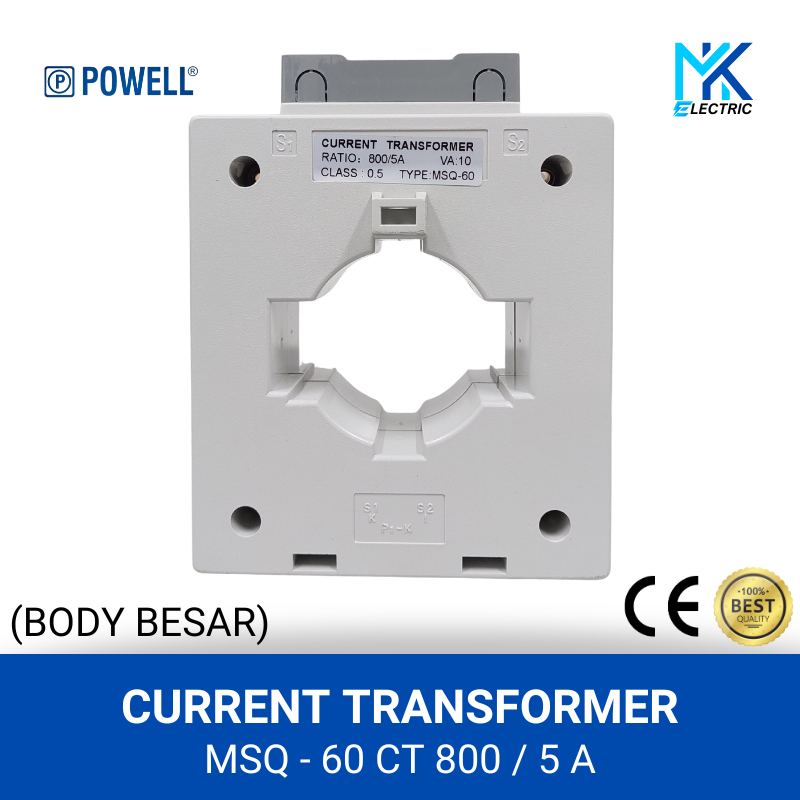 Current Transformer CT MSQ-60 800 / 5 A Body Besar - Powell