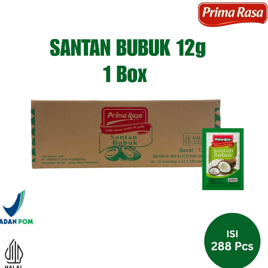 Santan Bubuk 1 dus Isi 24 Renteng - Gurih Segar Wangi - Harga Grosir - Primarasa
