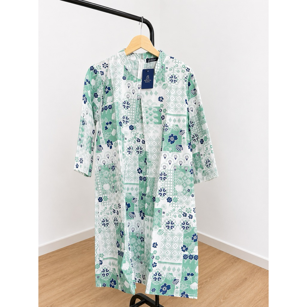DRESS/TUNIK/ATASAN WANITA MOTIF BUNGA PUTIHAN