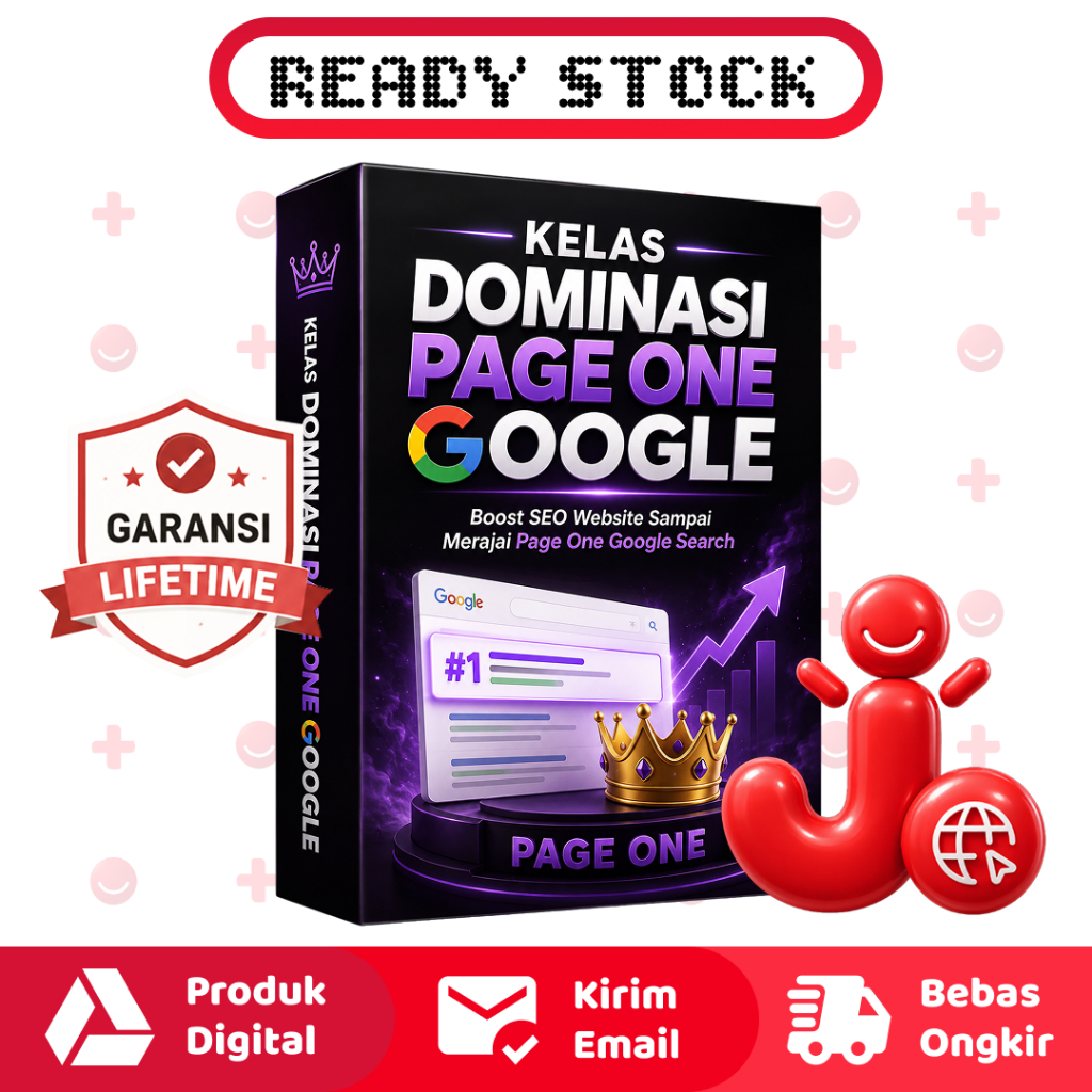 KELAS DOMINASI PAGE ONE GOOGLE SEARCH - RAMAI JUALAN APA SAJA DENGAN SEO EXPERT - VIDEO