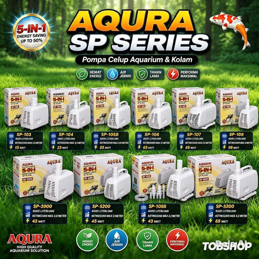 AQURA PUTIH SP 103 SP 104 SP 105 SP 105B SP 106 SP 107 SP 107B SP 108 SP 3900 SP 5200 Mesin Pompa Ce