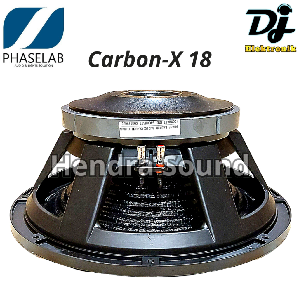 Speaker Komponen Phaselab DR Audio CARBON X 18 / X18 - 18 inch (CARBON)