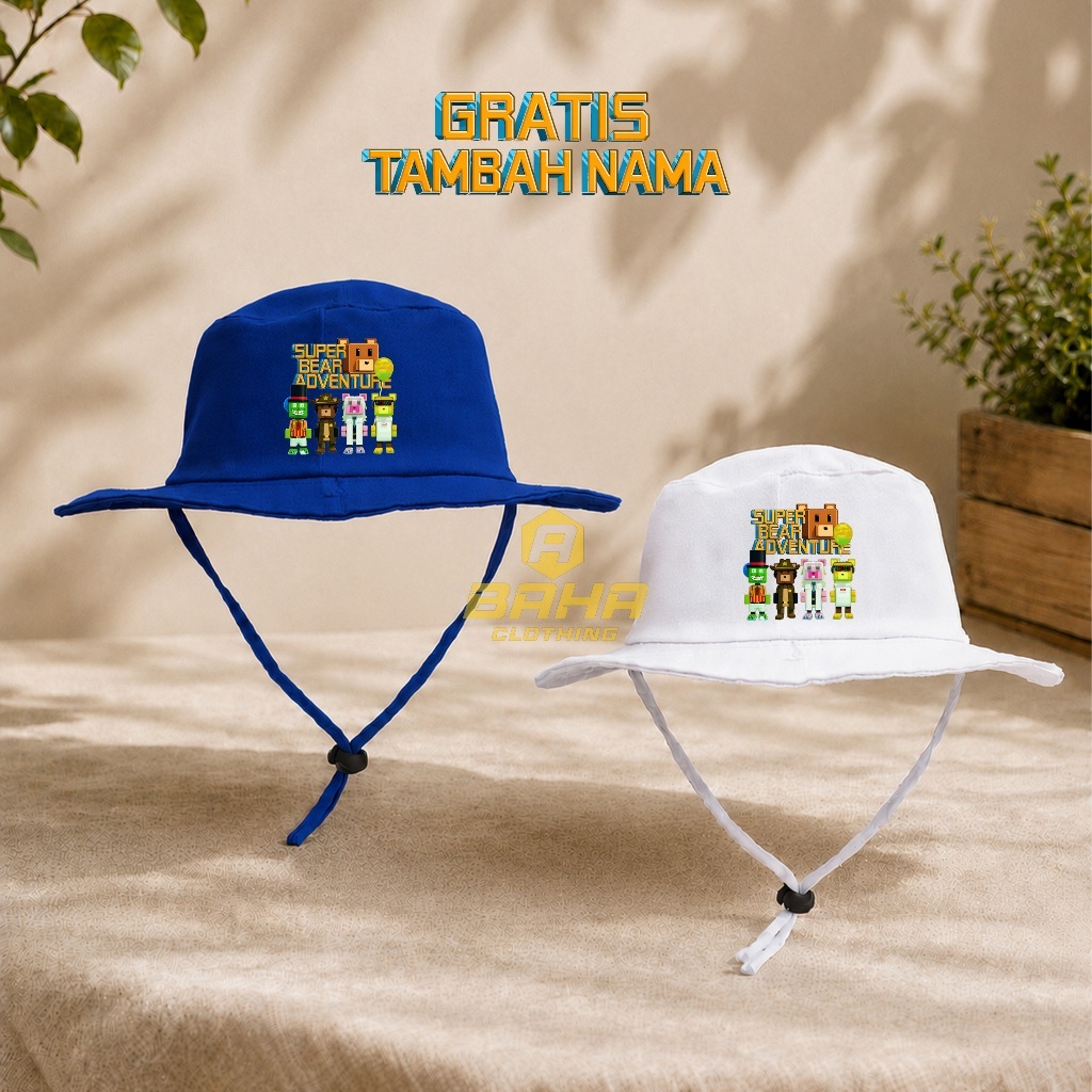 HAT-MU - Topi Rimba Anak Super Bear Adventure Unisex 3-12Y