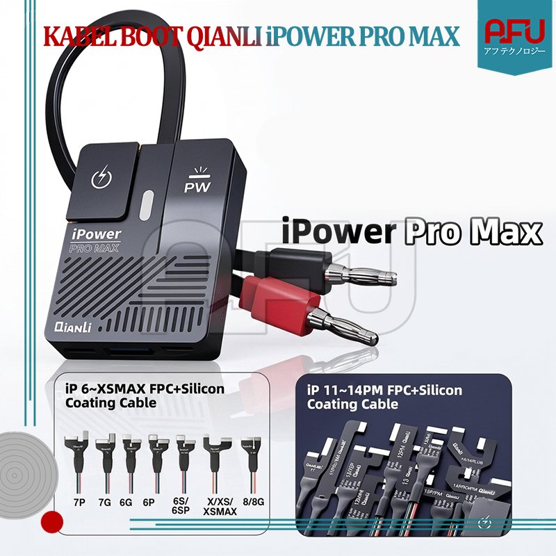 Kabel Boot QianLi iPower Pro Max FPC+Silicon Coating Cable untuk iP6-XSMax iP11-14PM