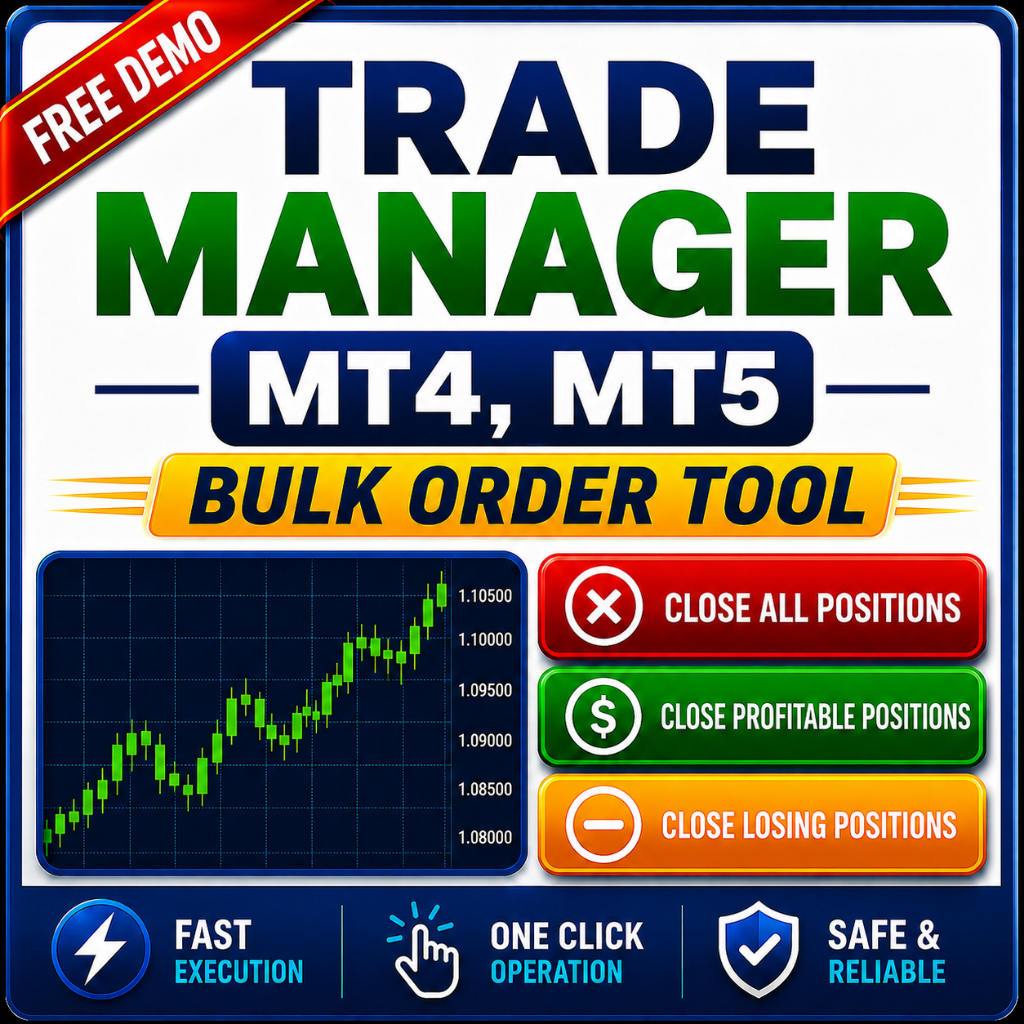 One Click Trade Manager for MT4 or MT5