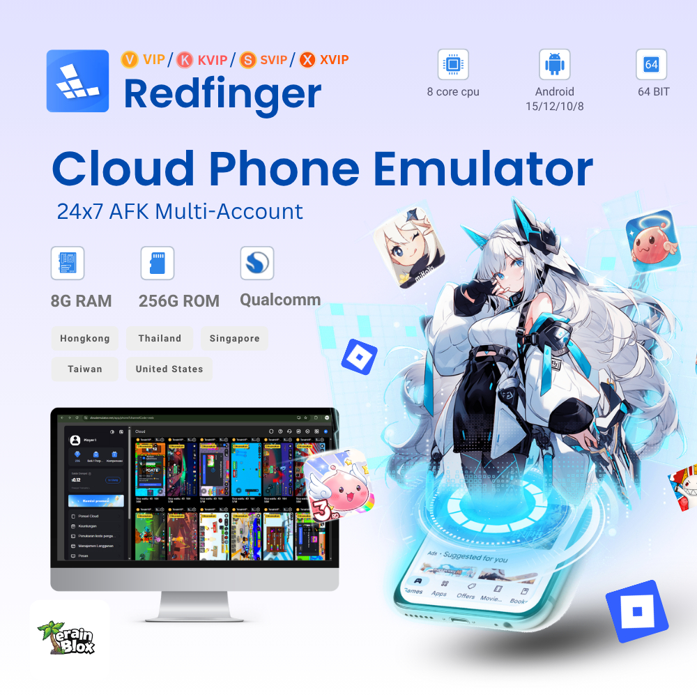 REDFINGER Cloud Phone 7 Hari/30 Hari Redeem Code