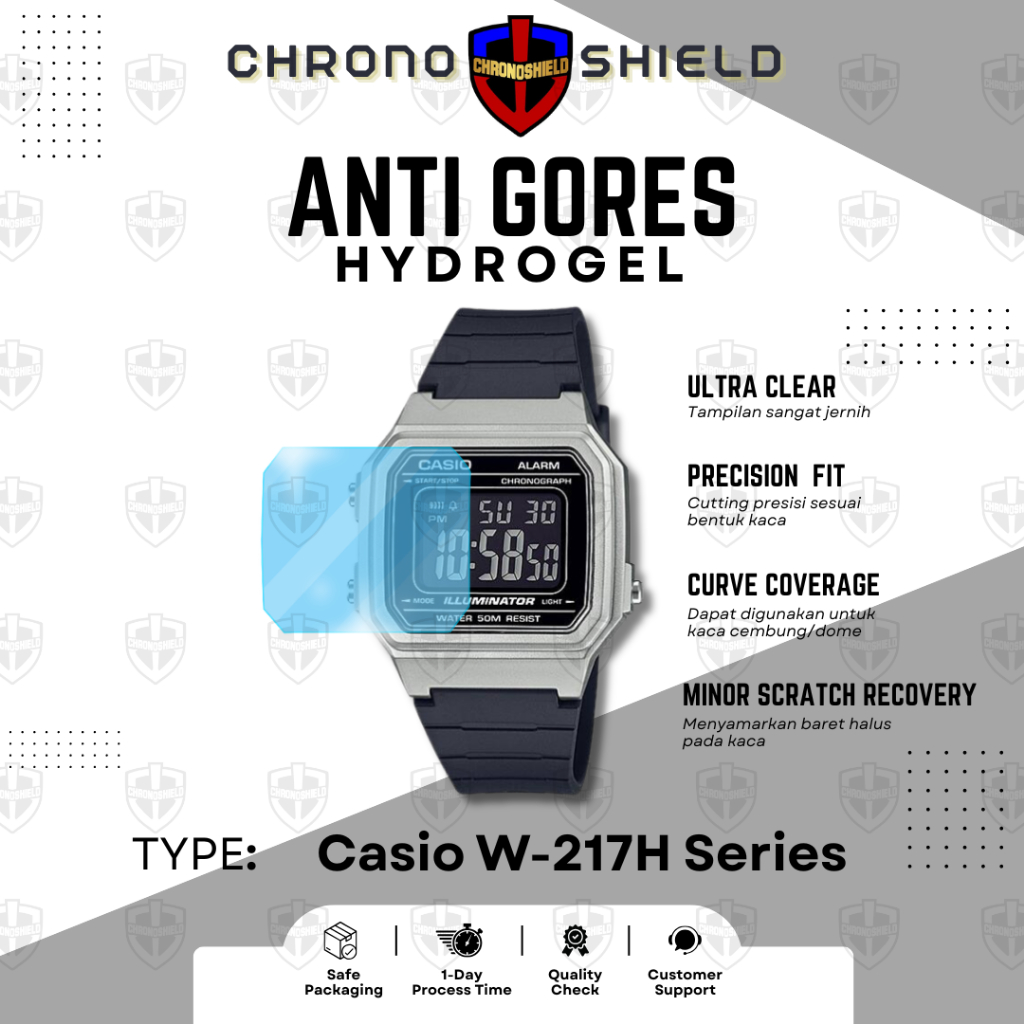 Anti Gores Hydrogel Casio W217H W-217H W 217h