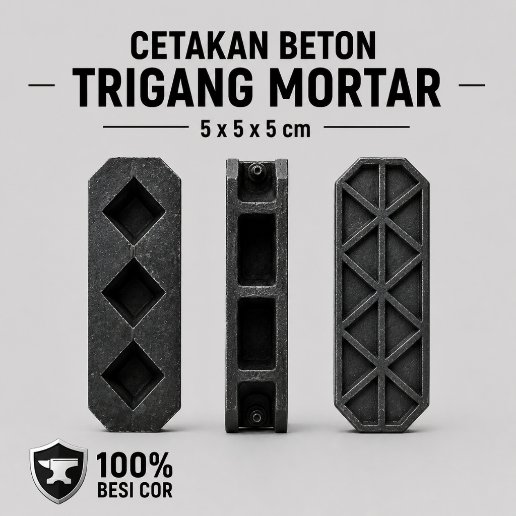 CETAKAN BETON TRIGANG / COR LOGAM / BESI COR / HASIL AKURAT