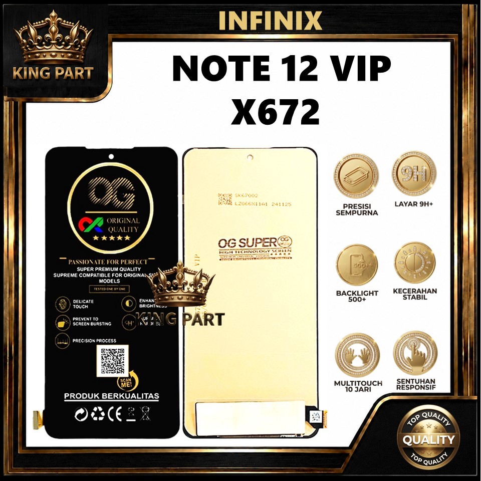 LCD TOUCHSCREEN INFINIX NOTE 12 VIP X672  ORIGINAL