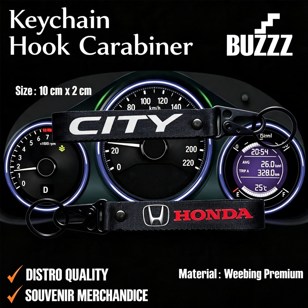 GANTUNGAN KUNCI CITY - KEYCHAIN HONDA CITY HATCHBACK  - KARABINER HONDA CITY