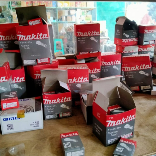 SAB Spull Makita CB 153/ 51/ 64/ 100/ 411/ 41 / 259 / 203 / 250 / 408 carbon brush / arang kul bagus