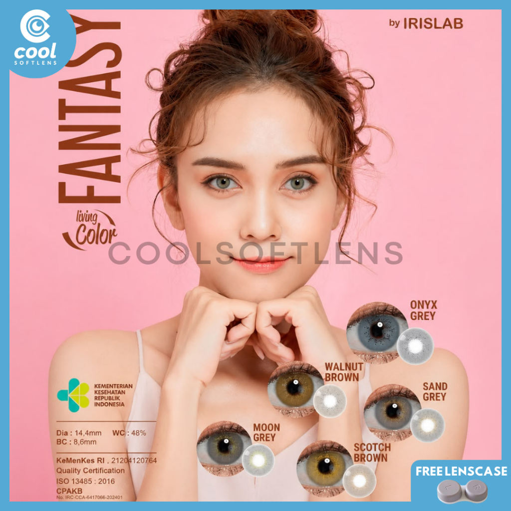 Softlens FANTASY 14,4 MM Normal & Minus (-0,50 S/D -6,00) By Irislab / Soflen Fantasy / Fantasy By I