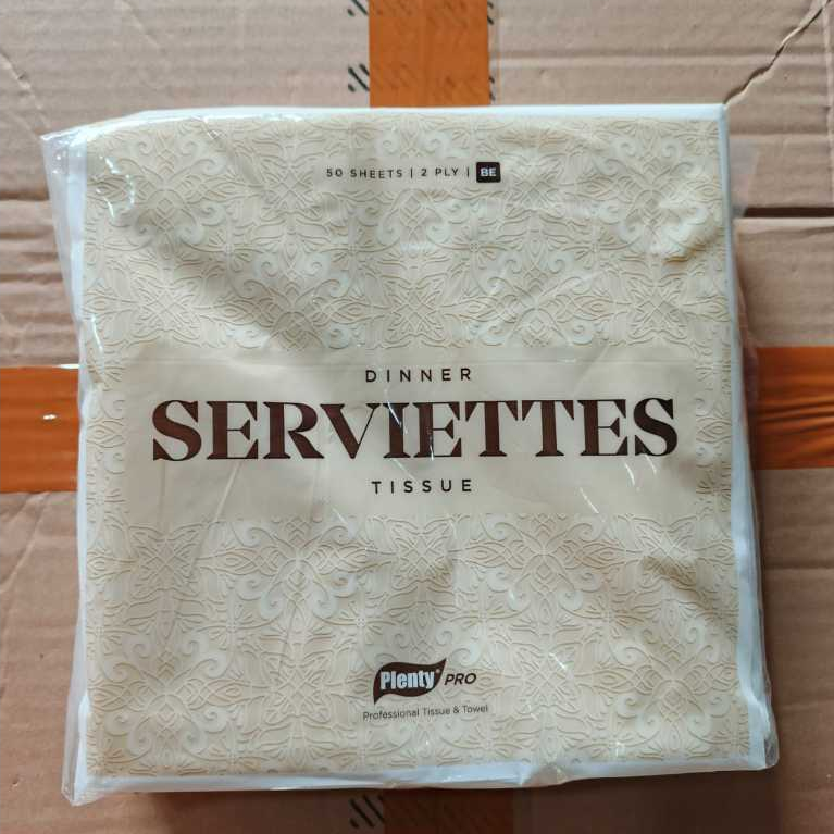 TISSUE PLENTY DINNER NAPKIN 50 SHEETS PUTIH SERBAGUNA