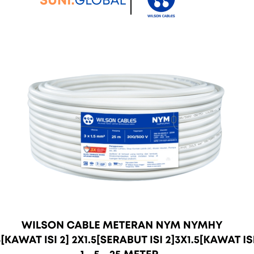 WILSON CABLE METERAN NYM[KAWAT] NYMHY[SERABUT] 5 METER ORIGINAL WILSON