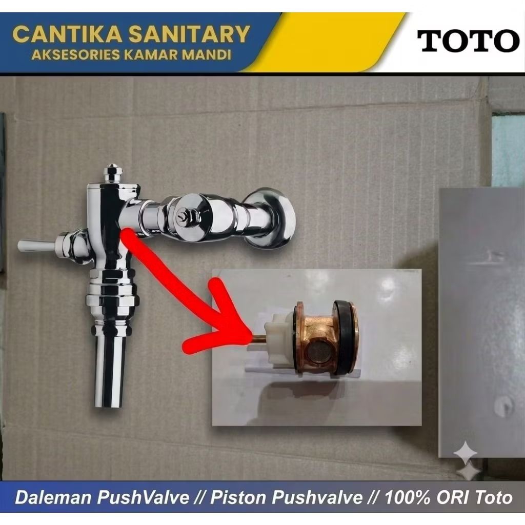 Daleman Push Valve // Piston Push Valve Toto // 100% ORI
