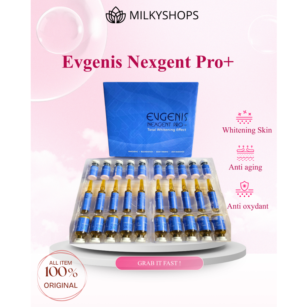 Evgenis Nexgent Pro + Kulit Glowing, Kulit Lebih Cerah, Kulit Halus