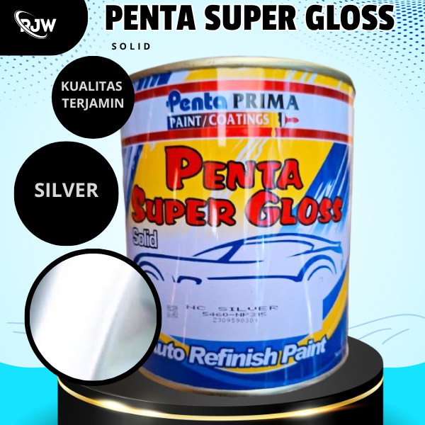Cat Penta Super Gloss SOLID NC SILVER  -Cat Mobil Motor Sepeda