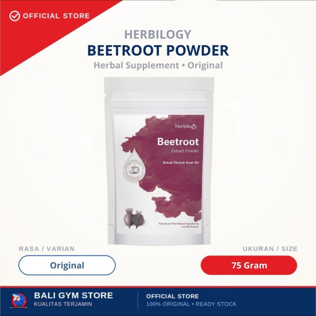 Herbilogy Premium BEETROOT Extract 75g Nitric Oxide Booster Pure Beetroot Powder