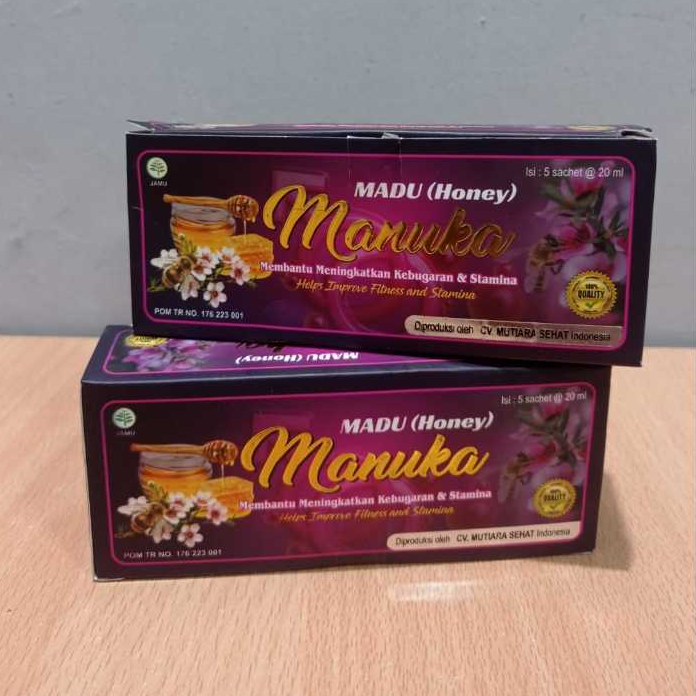 Madu Manuka Plus Gingseng Suplemen Vitalitas Kebugaran Pria Dewasa Premium (5 Sachet)